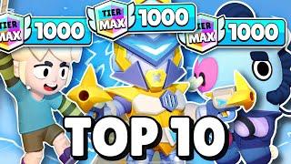 Top 10 Easiest MAX TIERS In Brawl Stars (After Update)