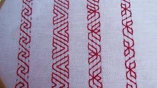 Hand Embroidery, Nakshi Kantha Border Line Embroidery, New Nakshi Kantha Design