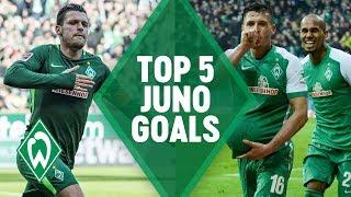 TOP 5 AMAZING GOALS by Zlatko Junuzovic | SV WERDER Bremen