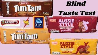 Blind Taste Test: Arnott’s Tim Tam vs Benton’s (Aldi) Aussie Style Original & Caramel Comparison