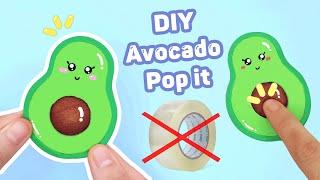 [Quyensachnho] How to make Pop it Avocado without tape |Avocad pop it without tape