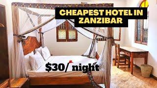 ZANZIBAR’S CHEAPEST HOTEL ( Only $30/night ) | Bed&Breakfast