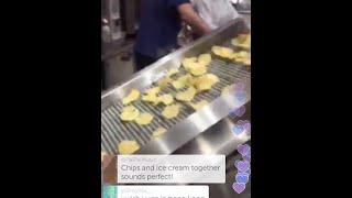 Okashi Potato Chip (Crisp) restaurant in Hong Kong via Periscope