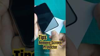 How to Remove a Broken Screen Protector for Phone #screenprotector #shorts