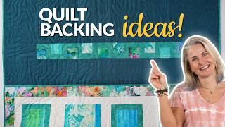 3 EASY Ways to Customize Your Quilt Backing!