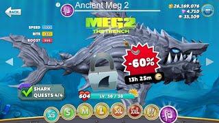 GOT ANCIENT MEGALODON 60% OFF + ALL MEGALODON MOVIE & TRAILER - Hungry Shark World