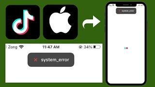 How to fix TikTok "system error" in iPhone