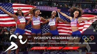 2024 Paris Olympics: Women’s 4x400m Relay Final in Athletics #olympics  #paris2024  #tokyo2020