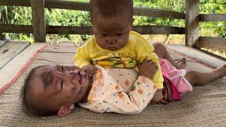 Ly Tieu Hy and her daughter had to eat temporarily to get through the day