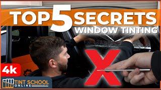  Top 5 MISTAKES  Bad Window Tint Installs | PRO TINT TRAINING | How To Tint Windows