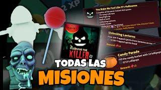 COMO COMPLETAR TODAS LAS MISIONES! |Direwick Fest 2024|Sobrevive al asesino |Survive The Killer