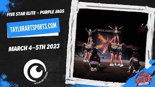 Day 1 Cheer Routine 50 - Five Star Elite - Purple Jags