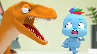 The dinosaur appeared! Song | + More Nursery Rhymes & Kids Songs - Super Lime