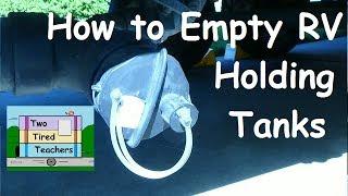 How to Empty RV Holding Tanks (Demonstration with close up pictures)