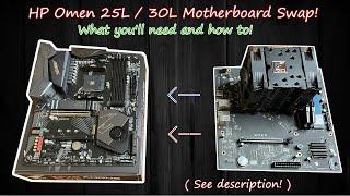 I swapped out my HP Omen motherboard! What you'll need and how to!