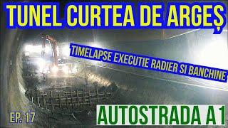 TUNEL Curtea de Arges Ep. 17 - TIMELAPSE Executie radier si banchine | NATM Porr | Raducu P Drum