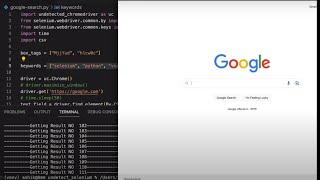 Google Search result scraping using Python, Selenium