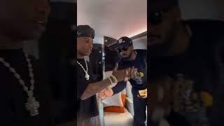 Wizkid Arrival at the UK for the listening party of the new sound - Peice of my heart #wizkid #fyp