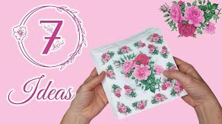 Descubre 7 Ideas de Manualidades que puedes Hacer para Vender / Servilletas de papel y DECOUPAGE