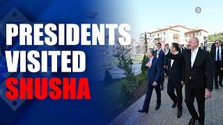 Presidents of Azerbaijan, Uzbekistan and Kyrgyzstan toured the city Shusha