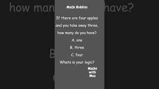 Math Riddle | How many apples? | #Shorts