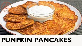 Pumpkin Pancakes with Cottage Cheese