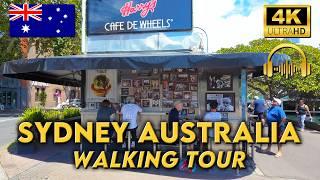 WALKING AROUND SYDNEY AUSTRALIA | Town Hall to Kings Cross | 4K UHD Video Walk | Binaural Audio