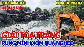 HIỆN TRƯỜNG - SẮP GIẢI TỎA TRẮNG 100 HỘ DÂN NHÀ MẶT TIỀN BÙI HỮU NGHĨA CHỢ BÀ CHIỂU - RẠCH XUYÊN TÂM