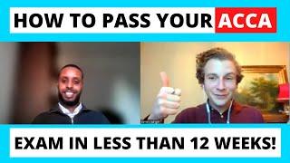 How to pass your ACCA exam in less than 12 weeks! Top tips from ACCA student Omar