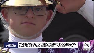 Utah high school marching band lead by a special conductor