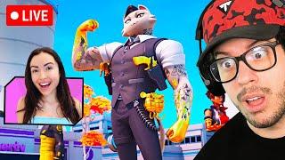 LIVE! - Playing FORTNITE with MY ALMOST WIFE! (Chapter 2 Remix)