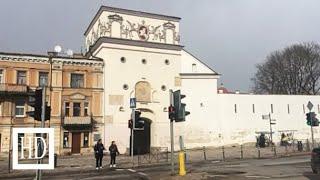 Fascinating walk through the old town of Vilnius (Lithuania), HD