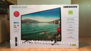 Medion X18068 4K Ultra HD Fernseher Unboxing