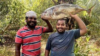 KING SIZE FISH FRY | FISH FRY MAKING AND EATING |Village Style FRY /Big fish fry /Village Besty food