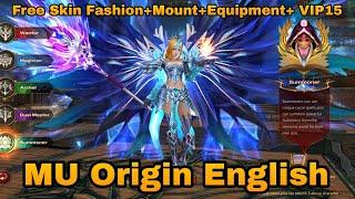 Mu Origin English VIP 15 + Free Skin Fashion + Mount + Wing + Equipment + Diamond & More