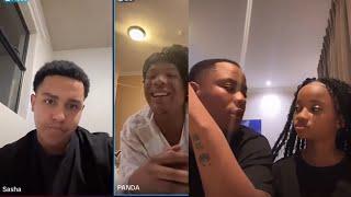 Sasha confronts Panda for dating his X Thando & breaking the bro code full TikTok live