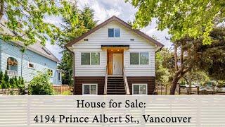 4194 Prince Albert St. Vancouver - RE/MAX Westcoast Listing, Realtor Rhea Se