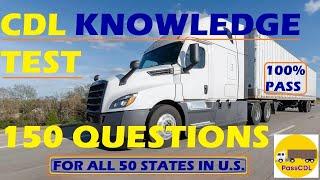 CDL GENERAL KNOWLEDGE EXAM 2025 | 150 REAL VALID QUESTIONS AND ANSWERS | PASS GUARANTEE