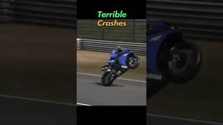 Yamaha R1 & Aprilia | Terrible Crashes | #motorcycle #shorts