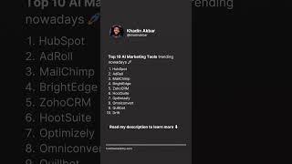 Top 10 AI Marketing Tools 