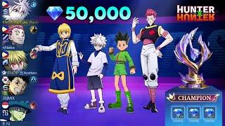 5MAN HUNTER X HUNTER SKIN IN RISING OPEN!! (EASY 50K DIAMONDS!!) ROAD TO CHAMPION RISING GAMEPLAY!