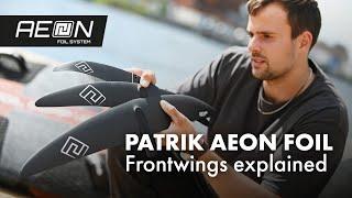 Patrik AEON Foil: The Frontwings explained by Michele Becker | Wind Lounge Windsurfing