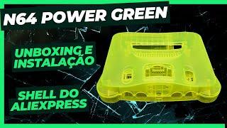 Nintendo 64 sabores - Carcaça Shell do Aliexpress unboxing e instalação