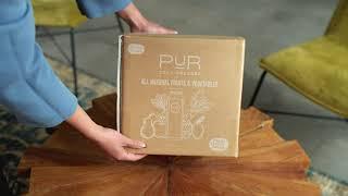 What to expect with PUR Cold Pressed Juice and the packaging.