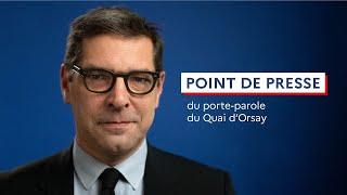 Point de presse du porte-parole du Quai d'Orsay (15-11-2024)