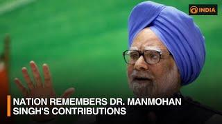 Nation remembers Dr. Manmohan Singh's contributions | DD India