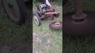 1953 David Bradley power saw cutting bamboo.