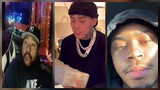 DJ Akademiks puts 6ix9ine and AJ on the phone to speak on AJ folding in Miami. AJ Defends himself!