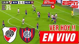 River Plate vs. San Lorenzo en vivo, Donde Ver, A Que Hora Juega River Liga Profesional 2024 hoy