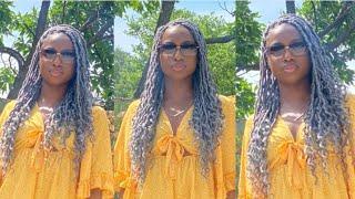 EASY DIY GREY GODDESS FAUX LOCS CROCHET TUTORIAL